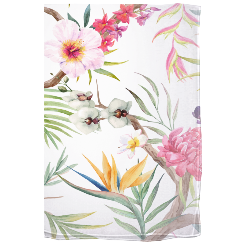 Tropical Bouquet Soft Silky Scarf