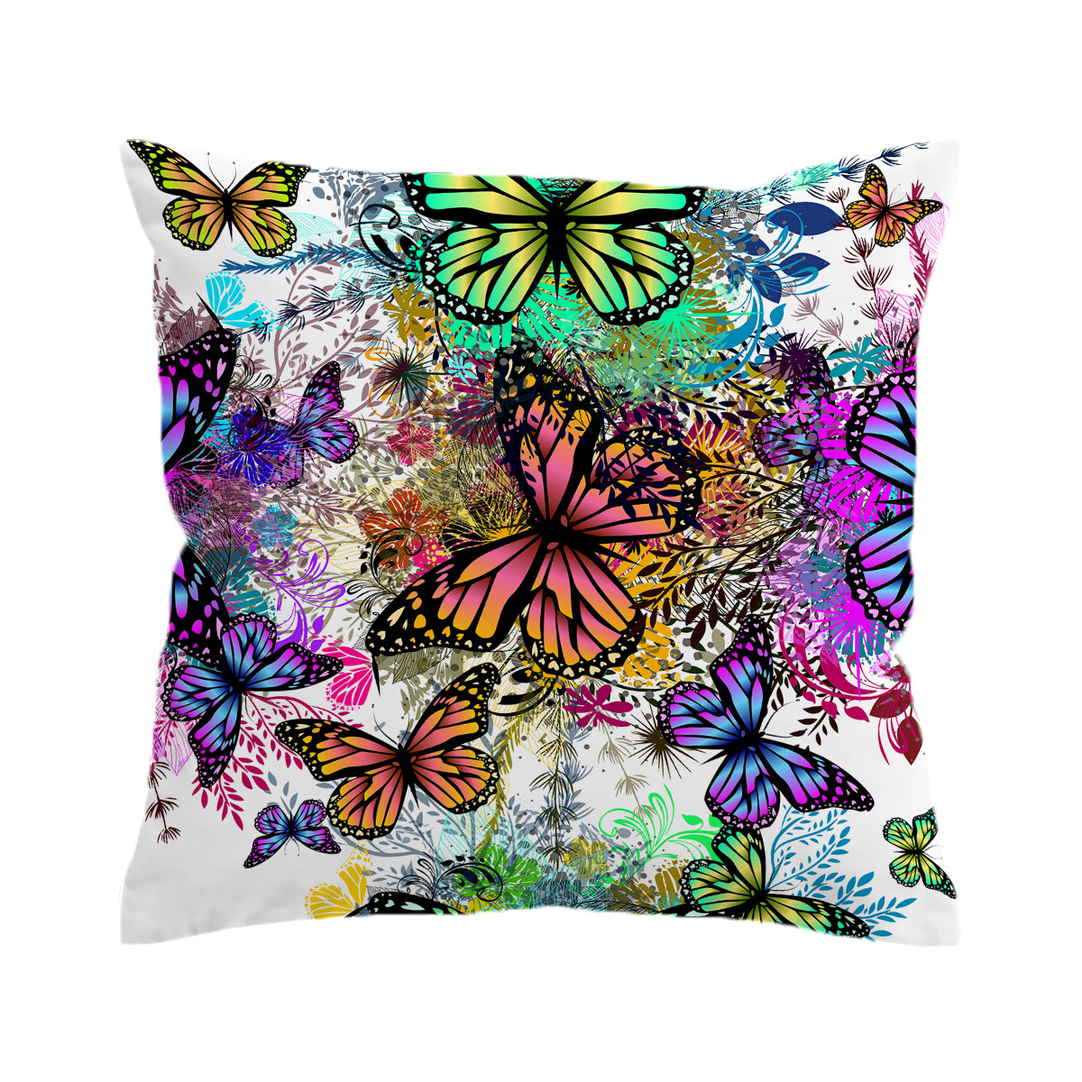 Tropical Butterflies Comforter with Shams and Pillow Cover