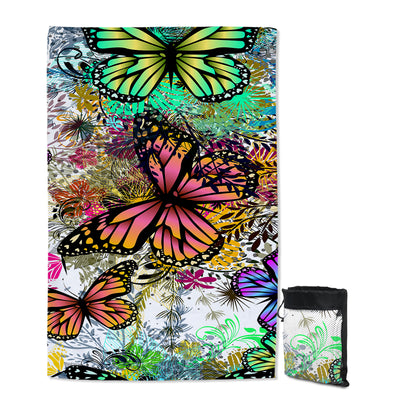 Tropical Butterflies Sand Free Towel