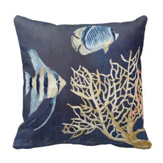 Tropical Fish Pillow Cover