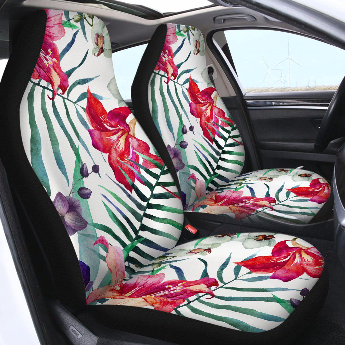 Tropical Floral Car Seat Cover