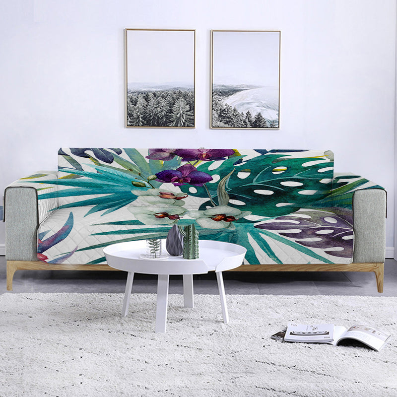 Tropical Orchids Sofa Cover