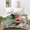 Tropical Hibiscus Bedspread Blanket