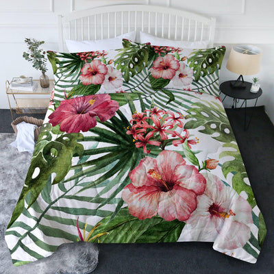Tropical Hibiscus Comforter Set
