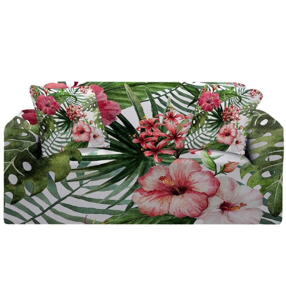 Tropical Hibiscus Couch Cover