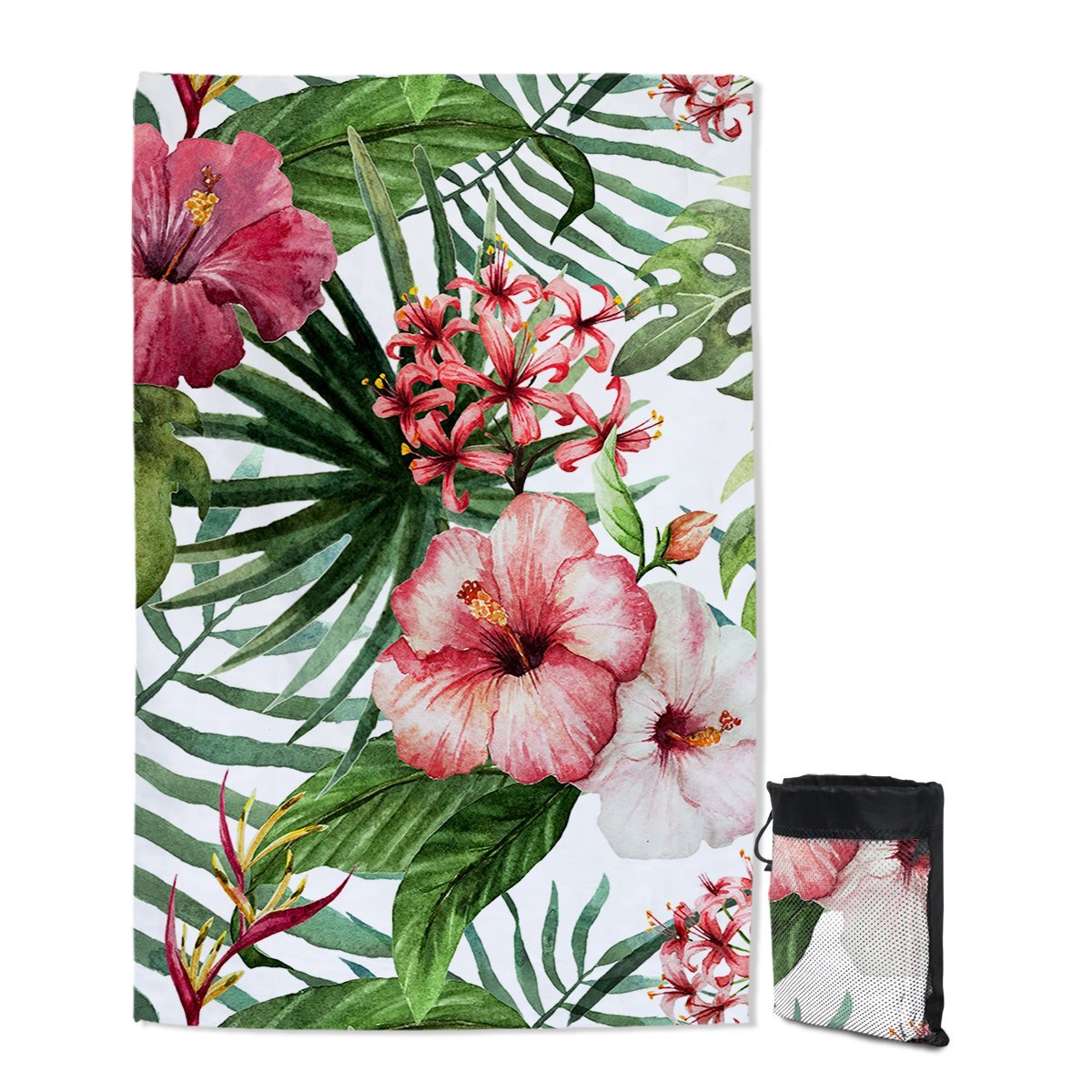Tropical Hibiscus Sand Free Towel
