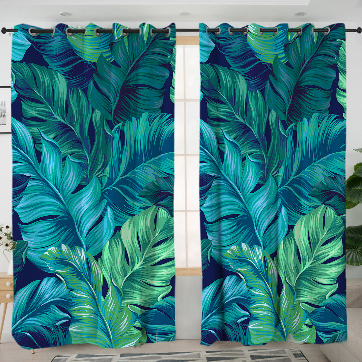 Tropical Leaves Curtains