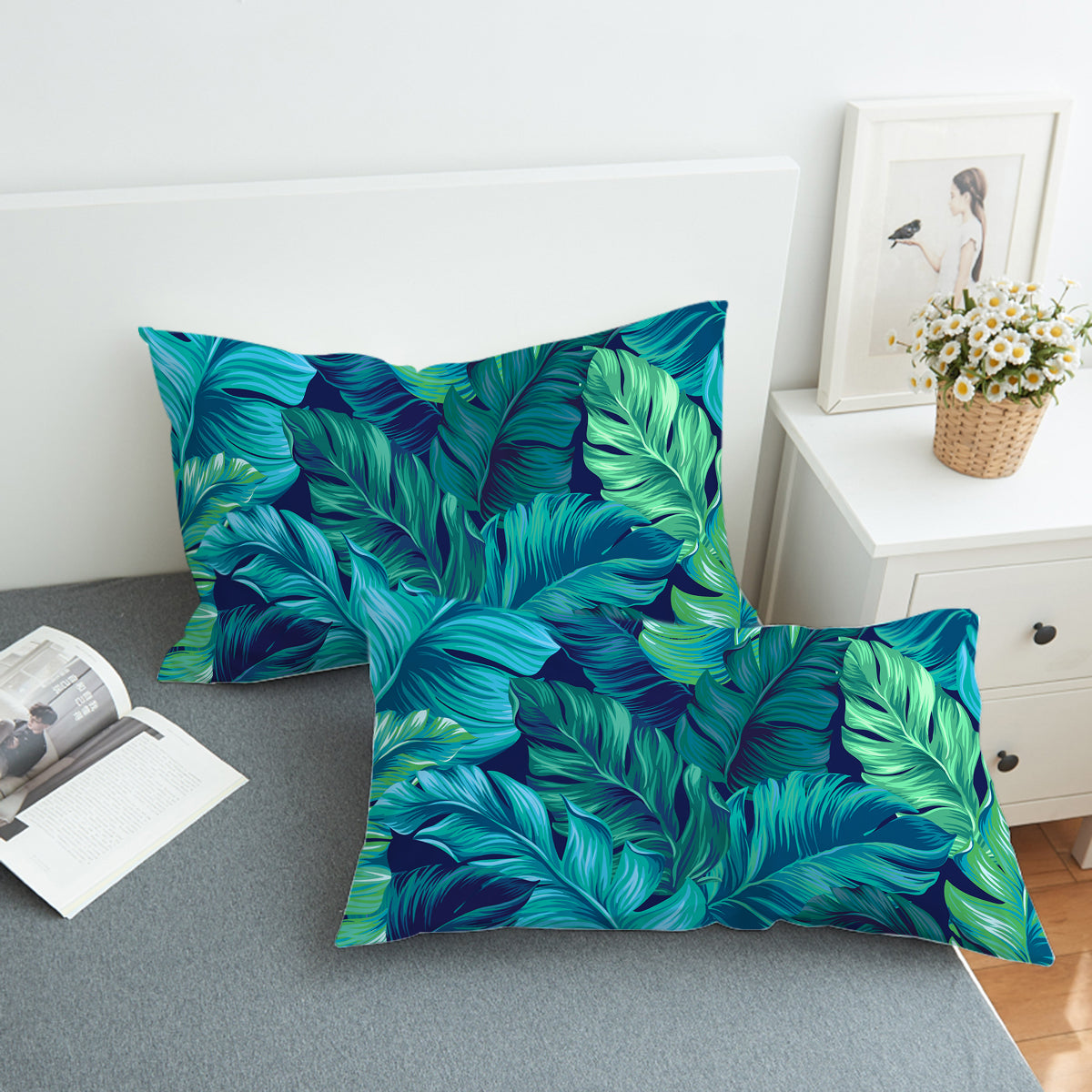 Tropical Lush Comforter with Shams and Pillow Cover