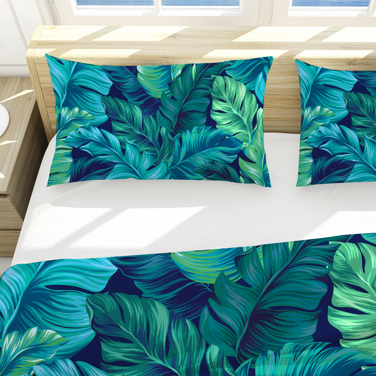 Tropical Leaves Duvet Cover Set