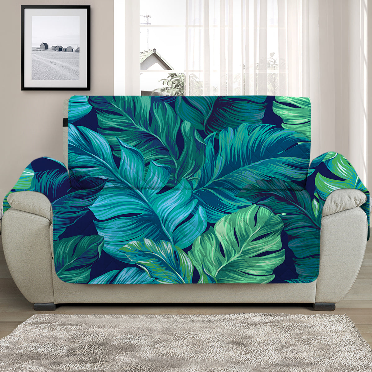 Tropical Leaves Sofa Cover