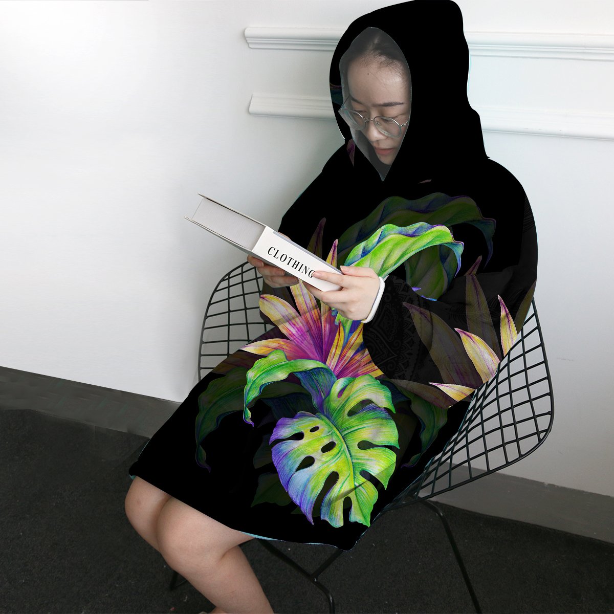 Tropical Love Wearable Blanket Hoodie