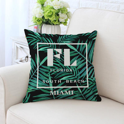 Tropical Miami Combo Pillow Cover