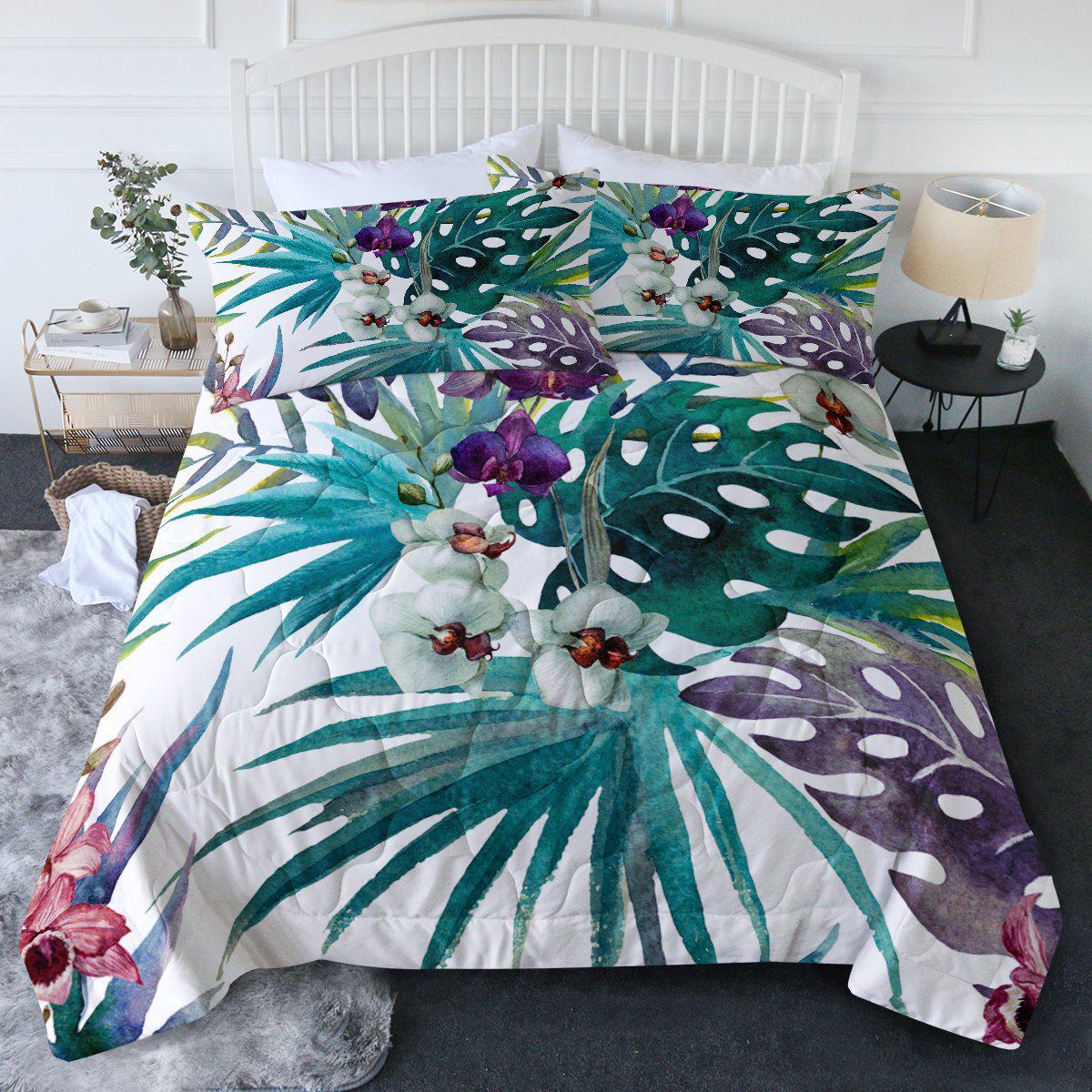 Tropical Orchids Comforter Set