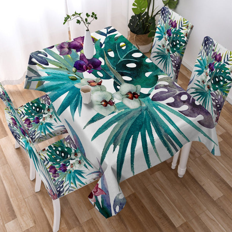 Tropical Orchids Tablecloth