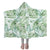 Tropical Palm Leaves Cozy Hooded Blanket