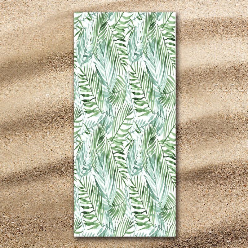 Tropical Palm Leaves Extra Large Towel
