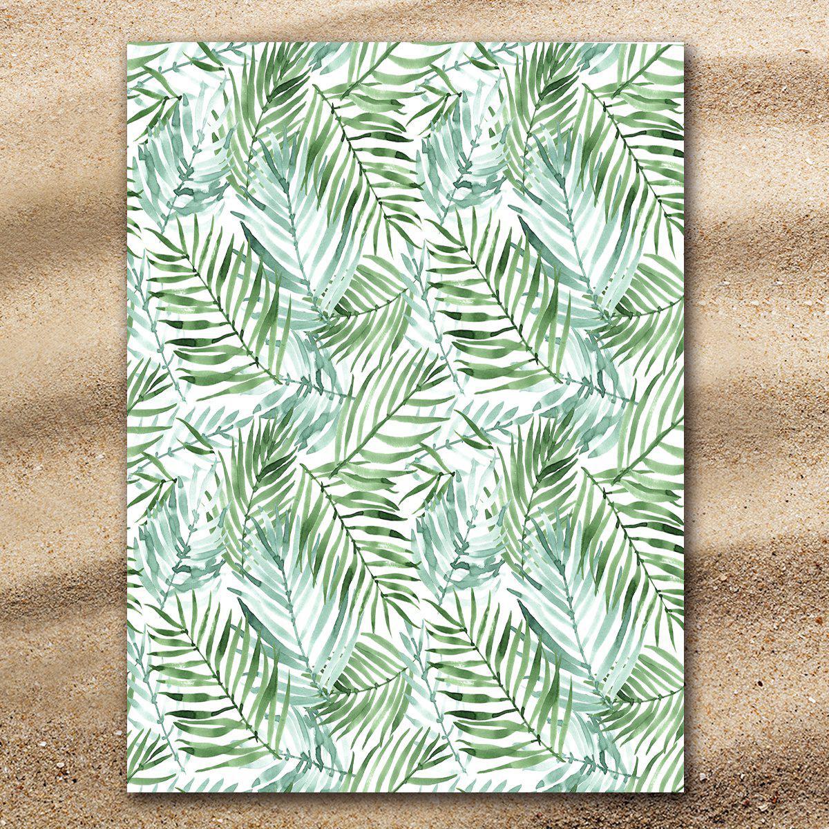 Tropical Palm Leaves Extra Large Towel