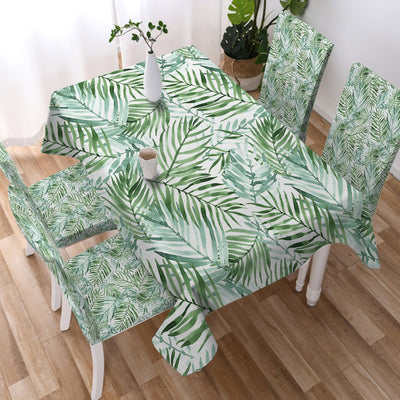 Tropical Palm Leaves Tablecloth