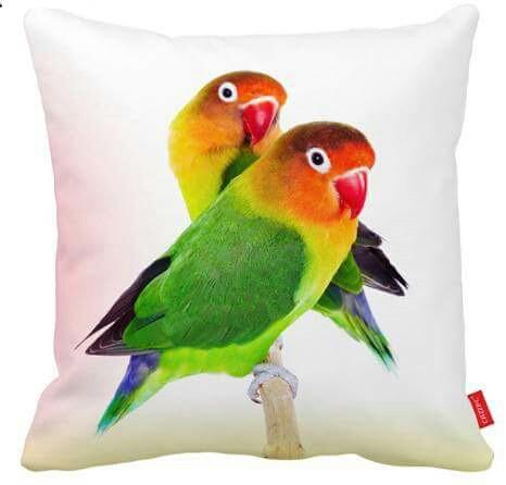 Tropical Parrots Pillow Cover