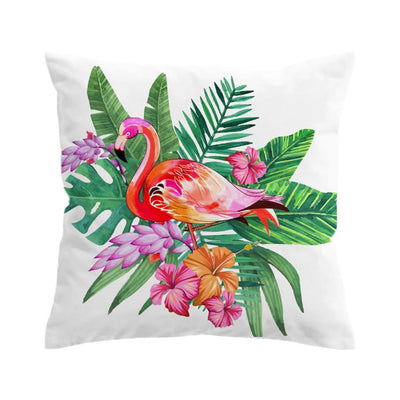 Tropical Pink Flamingo Pillow Cover Set
