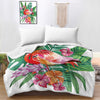 Tropical Flamingo Bedspread Blanket