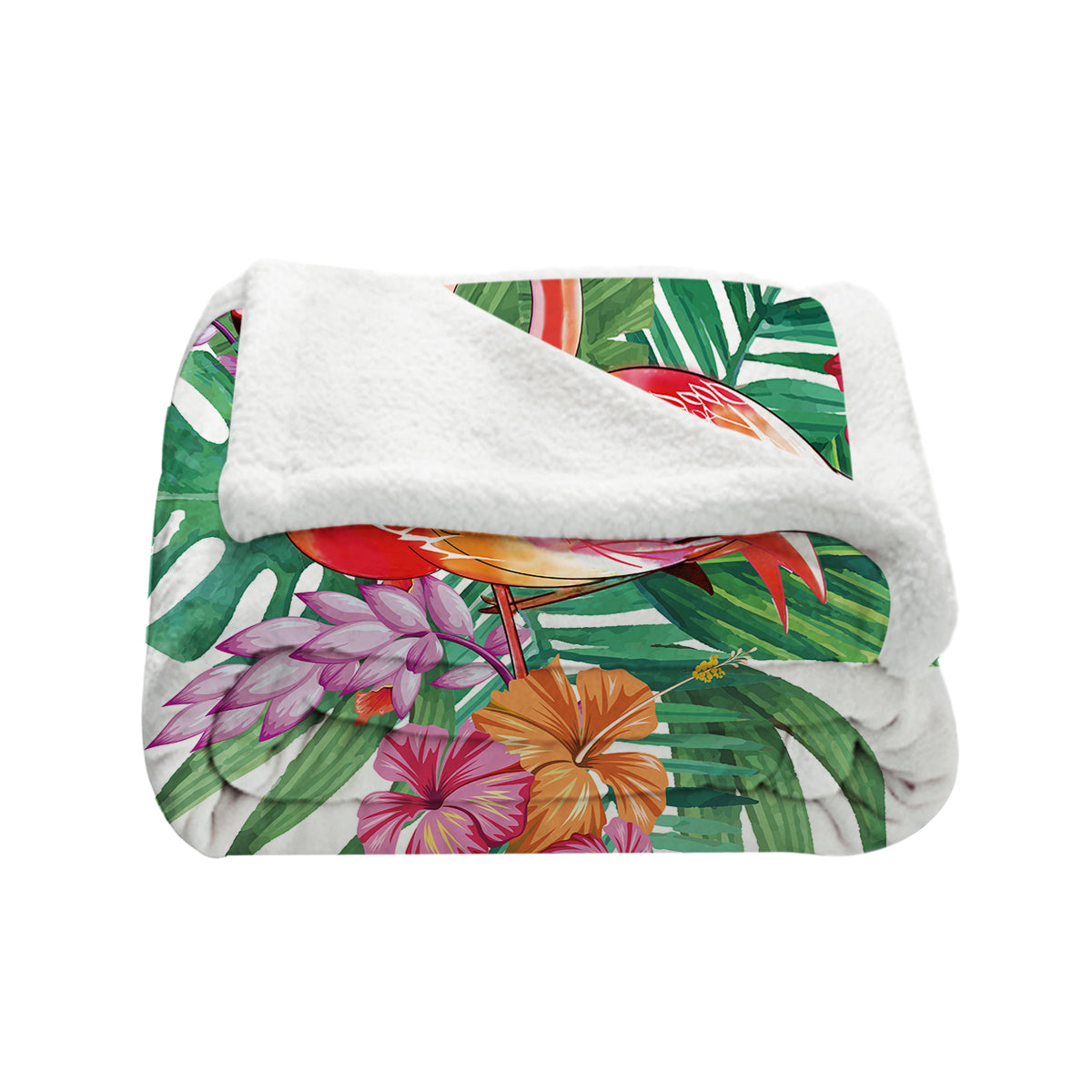 Tropical Flamingo Bedspread Blanket