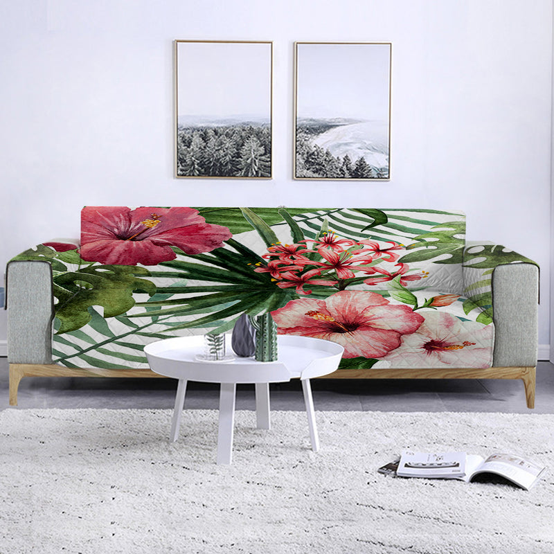 Tropical Hibiscus Sofa Cover