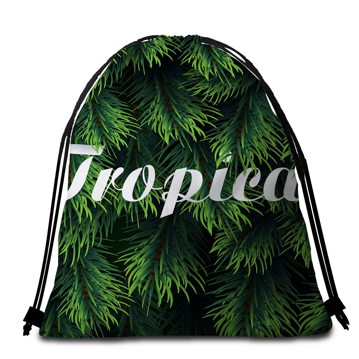 Tropical Round Beach Towel