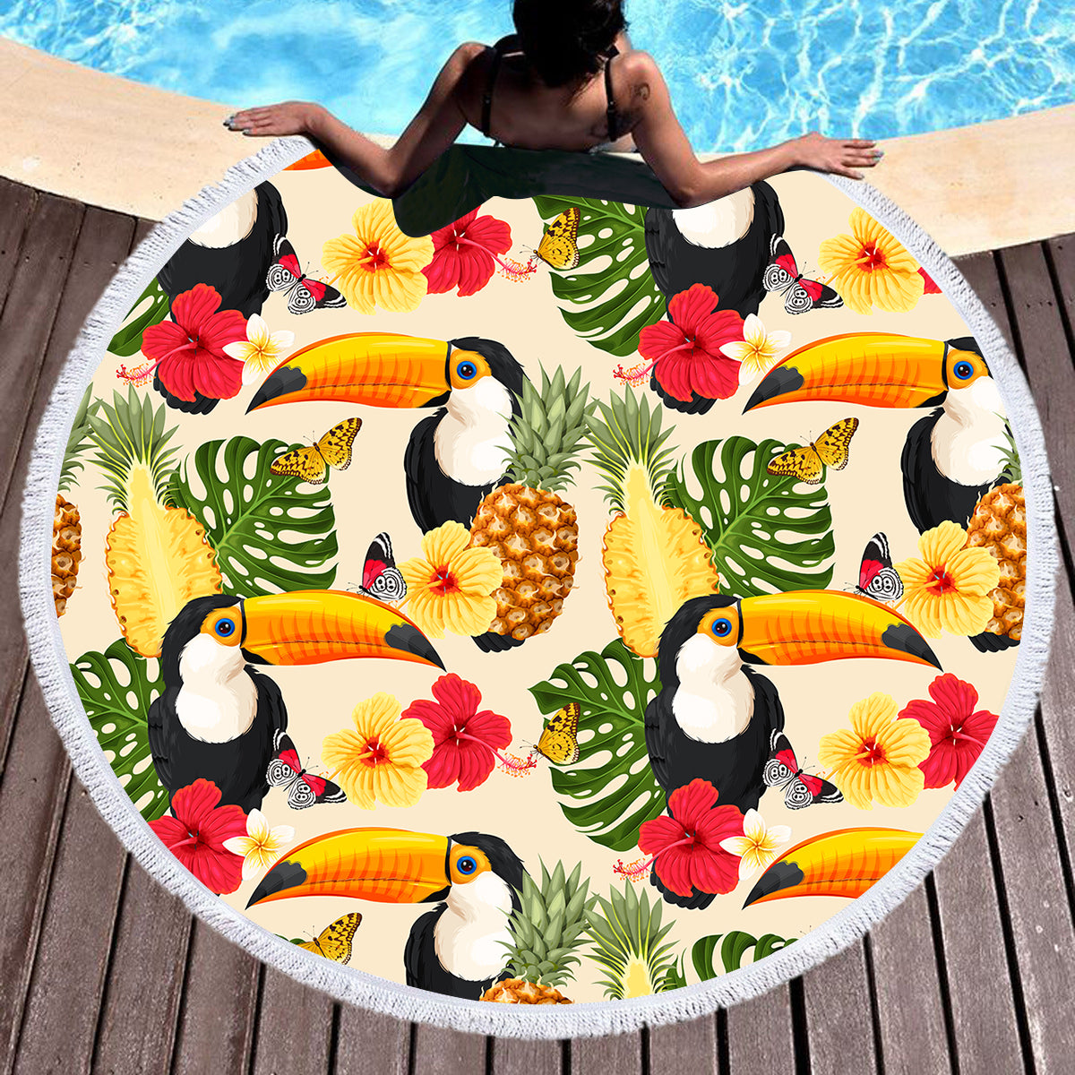 Tropical Toucan Towel + Backpack