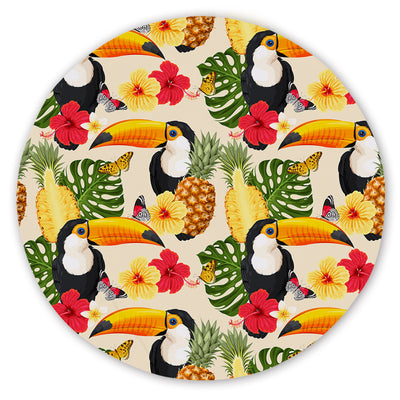 Tropical Toucan Round Sand-Free Towel