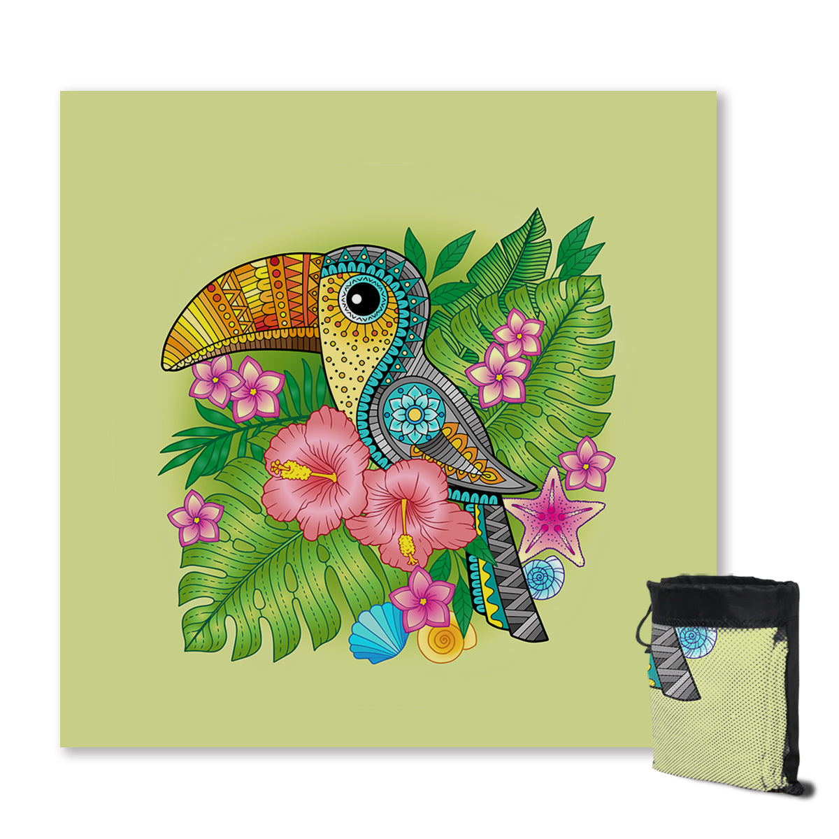 Toucan Delight Sand Free Towel