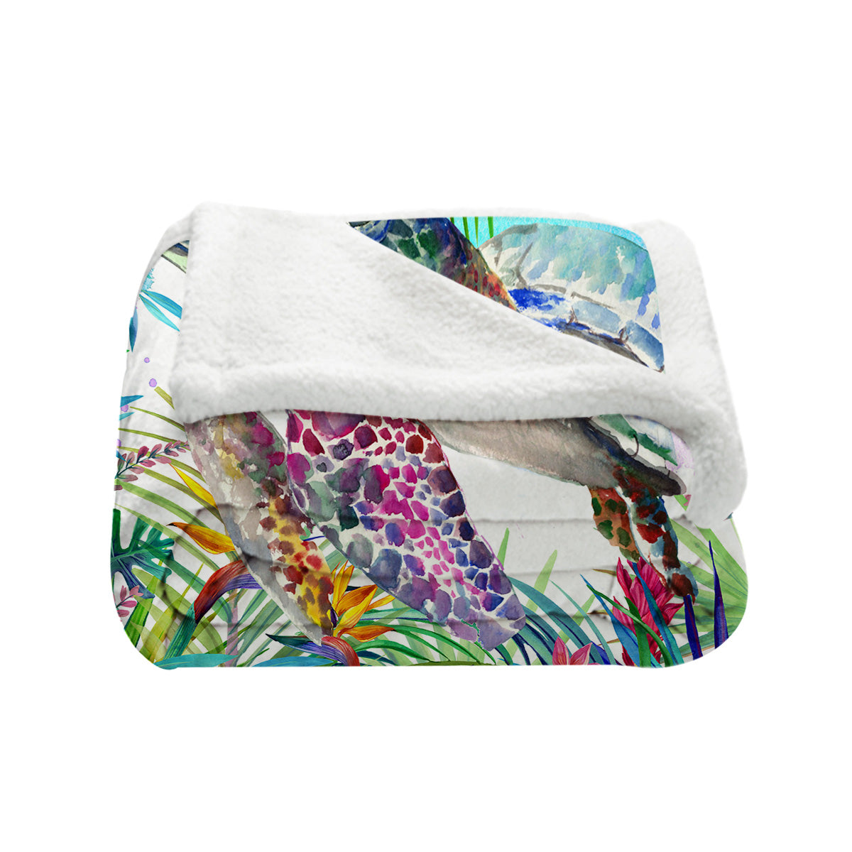 Tropical Sea Turtle Bedspread Blanket