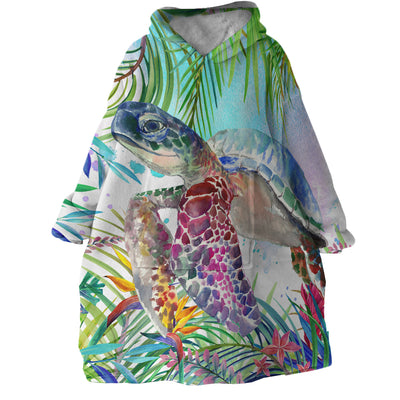 The Original Tropical Sea Turtle Wearable Blanket Hoodie