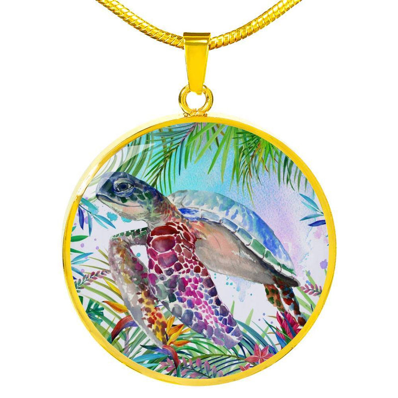 Tropical Sea Turtle Necklace