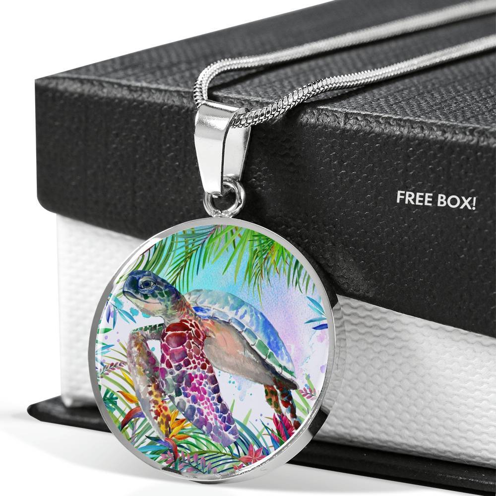 Tropical Sea Turtle Necklace