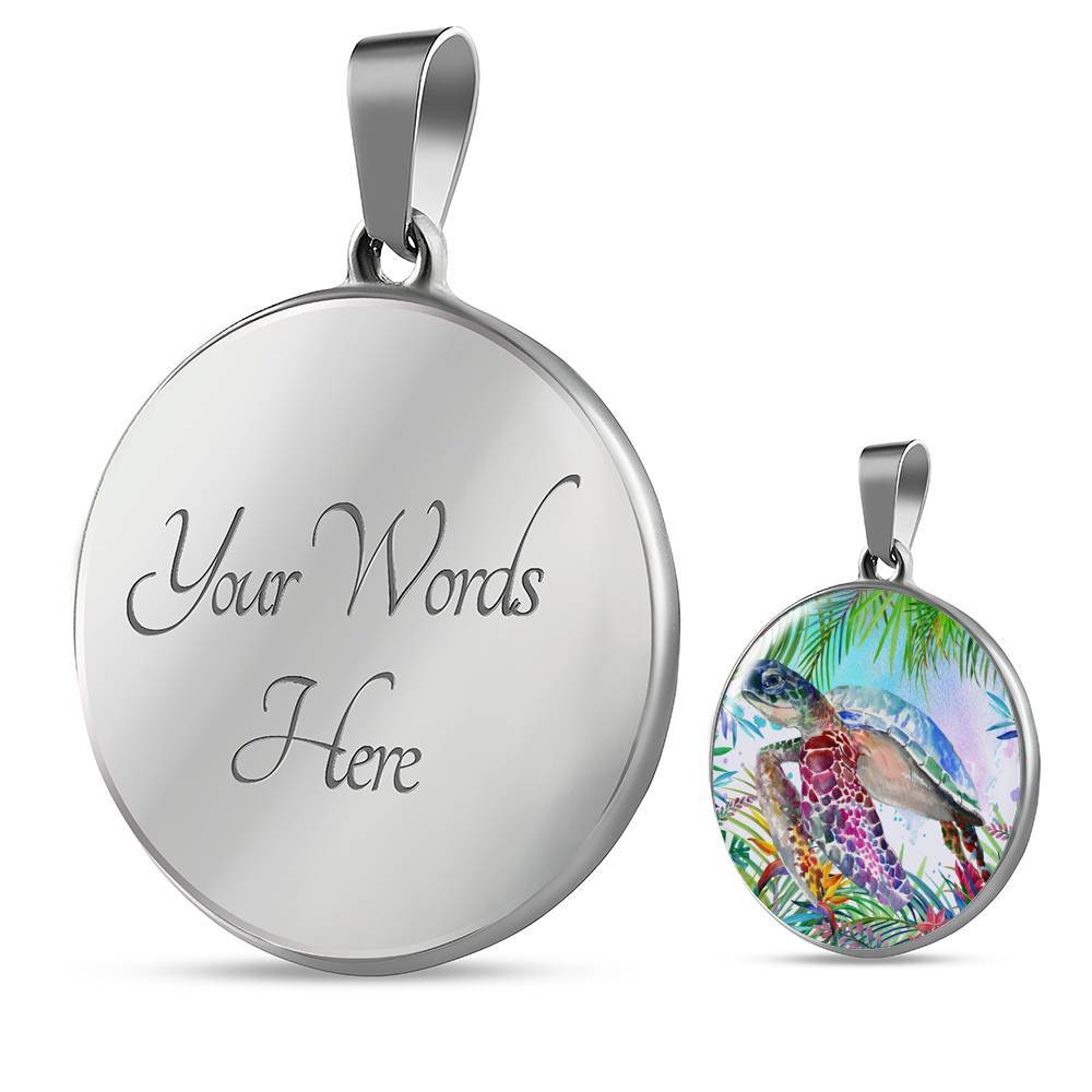Tropical Sea Turtle Necklace
