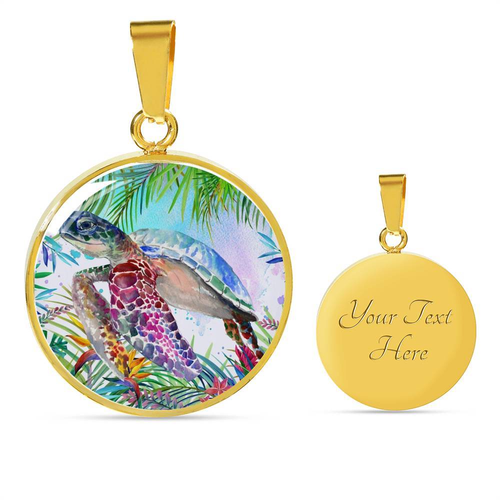 Tropical Sea Turtle Necklace