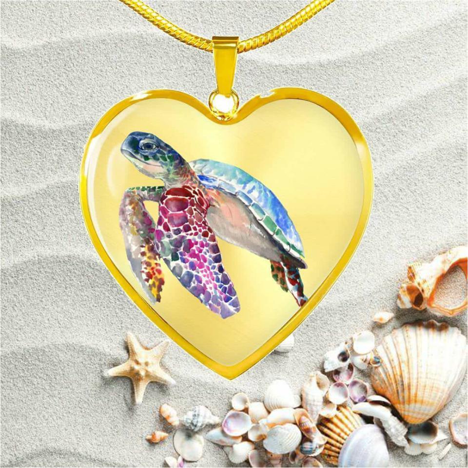 Tropical Sea Turtle Necklace