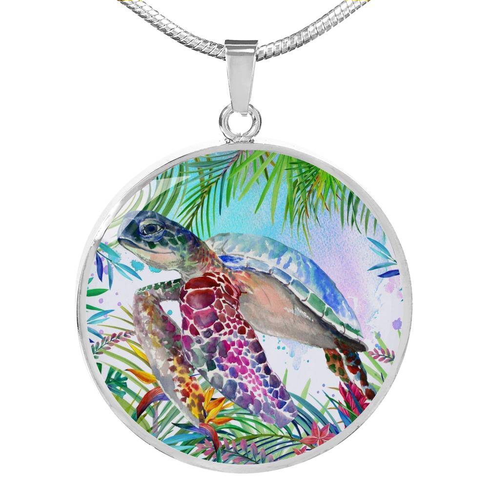 Tropical Sea Turtle Necklace