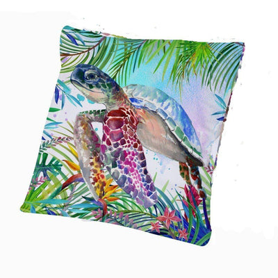 Tropical Sea Turtle Pillow Cover