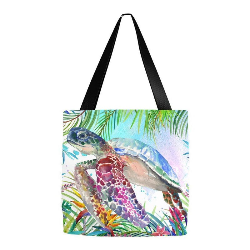 Tropical Sea Turtle Tote Bag