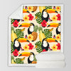 Tropical Toucan Soft Sherpa Blanket