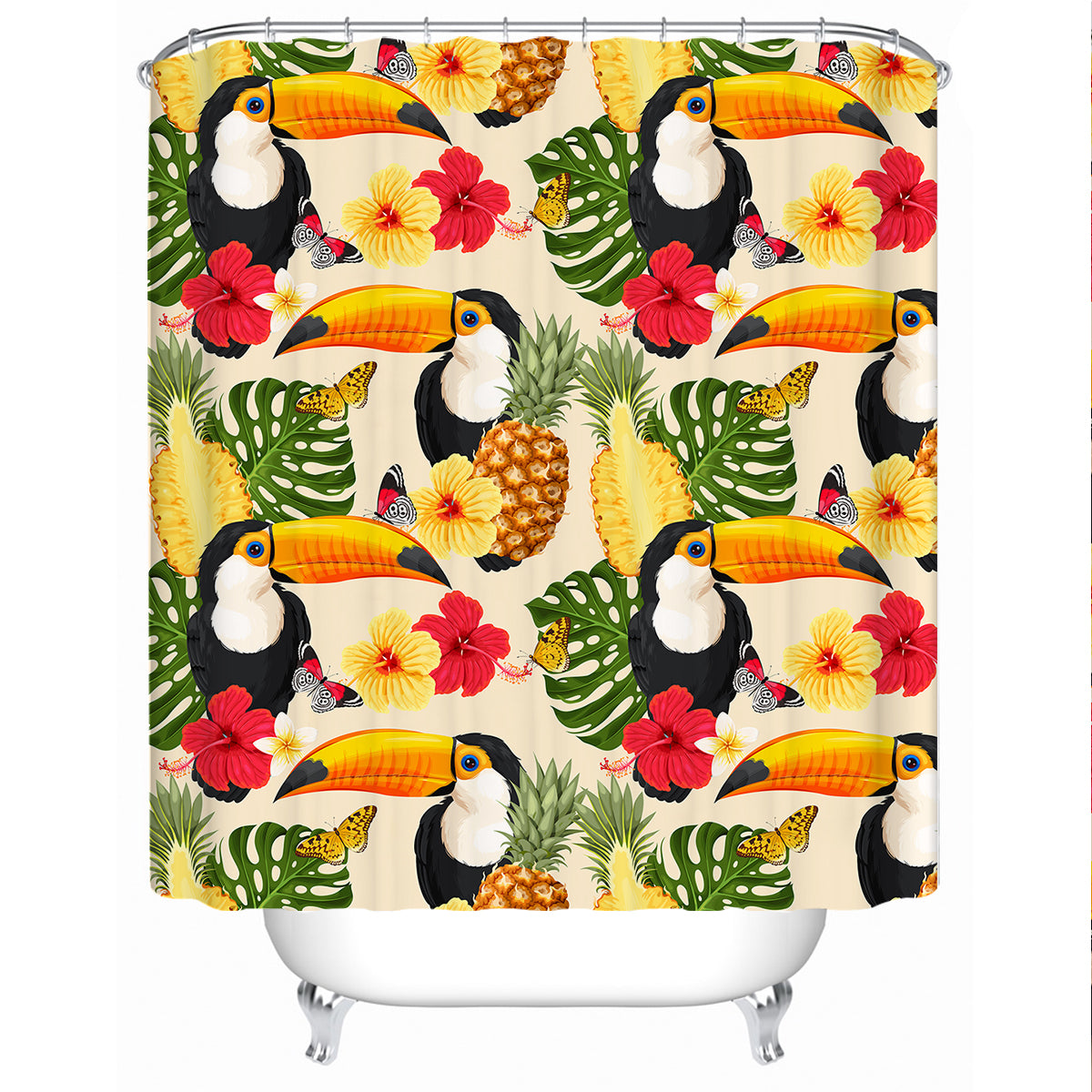 Tropical Toucan Shower Curtain