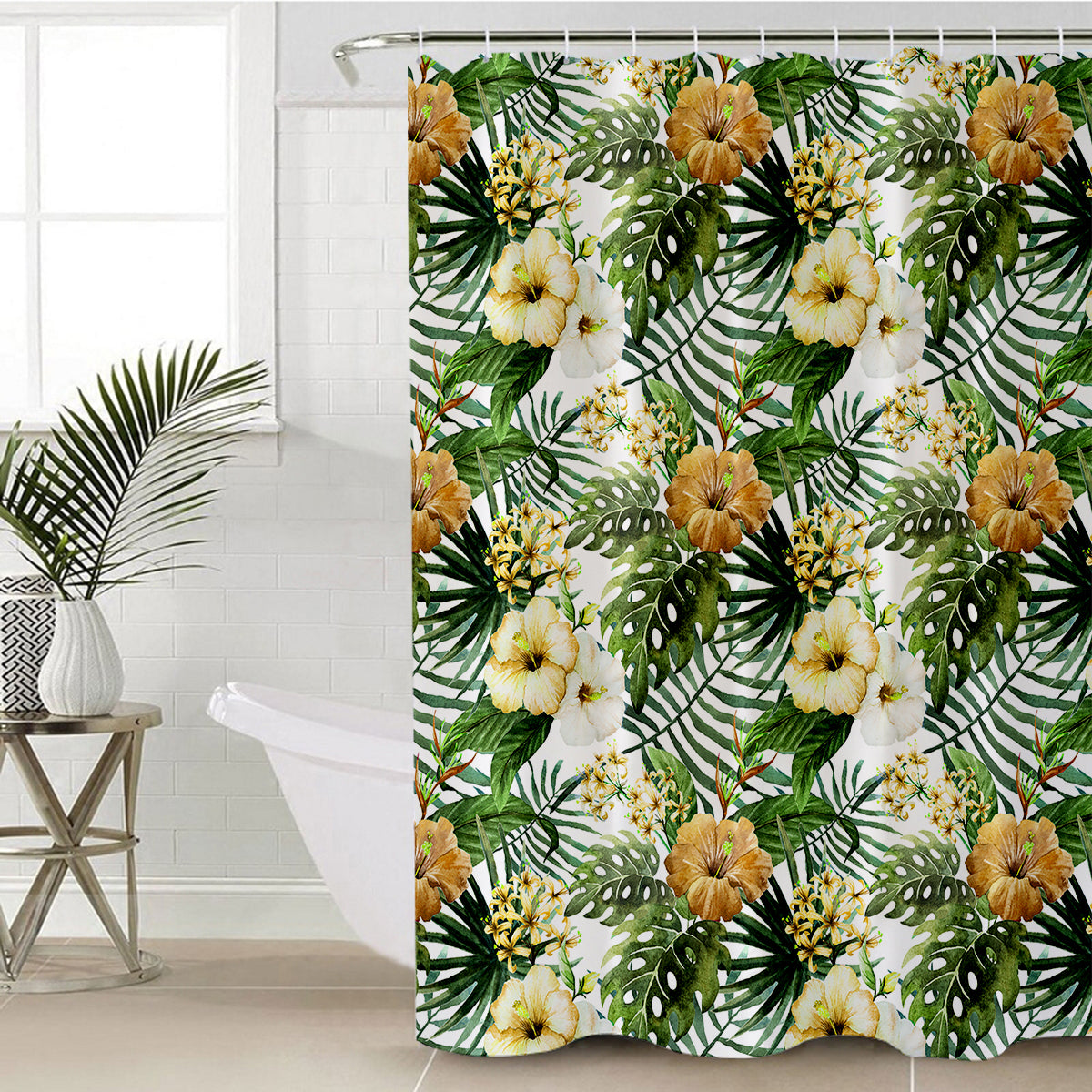 Hibiscus Tropics Shower Curtain