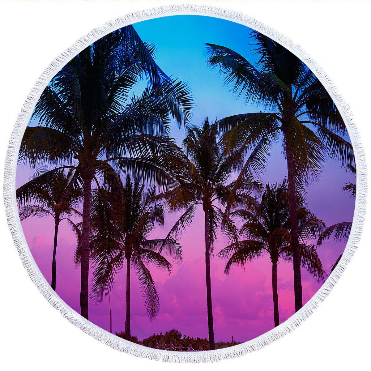 Round Beach Towel Golden Shore