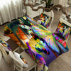 Tropical Hibiscus and Butterfly Tablecloth