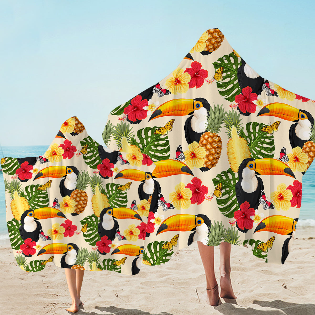 Tropical Toucan Hooded Towel