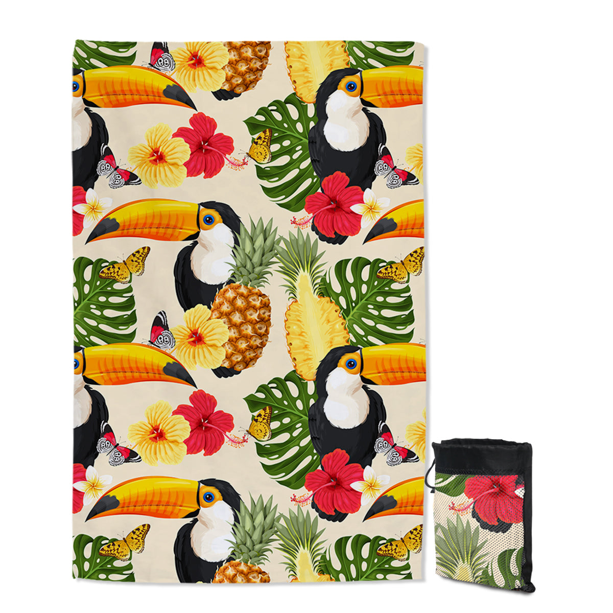Tropical Toucan Sand Free Towel