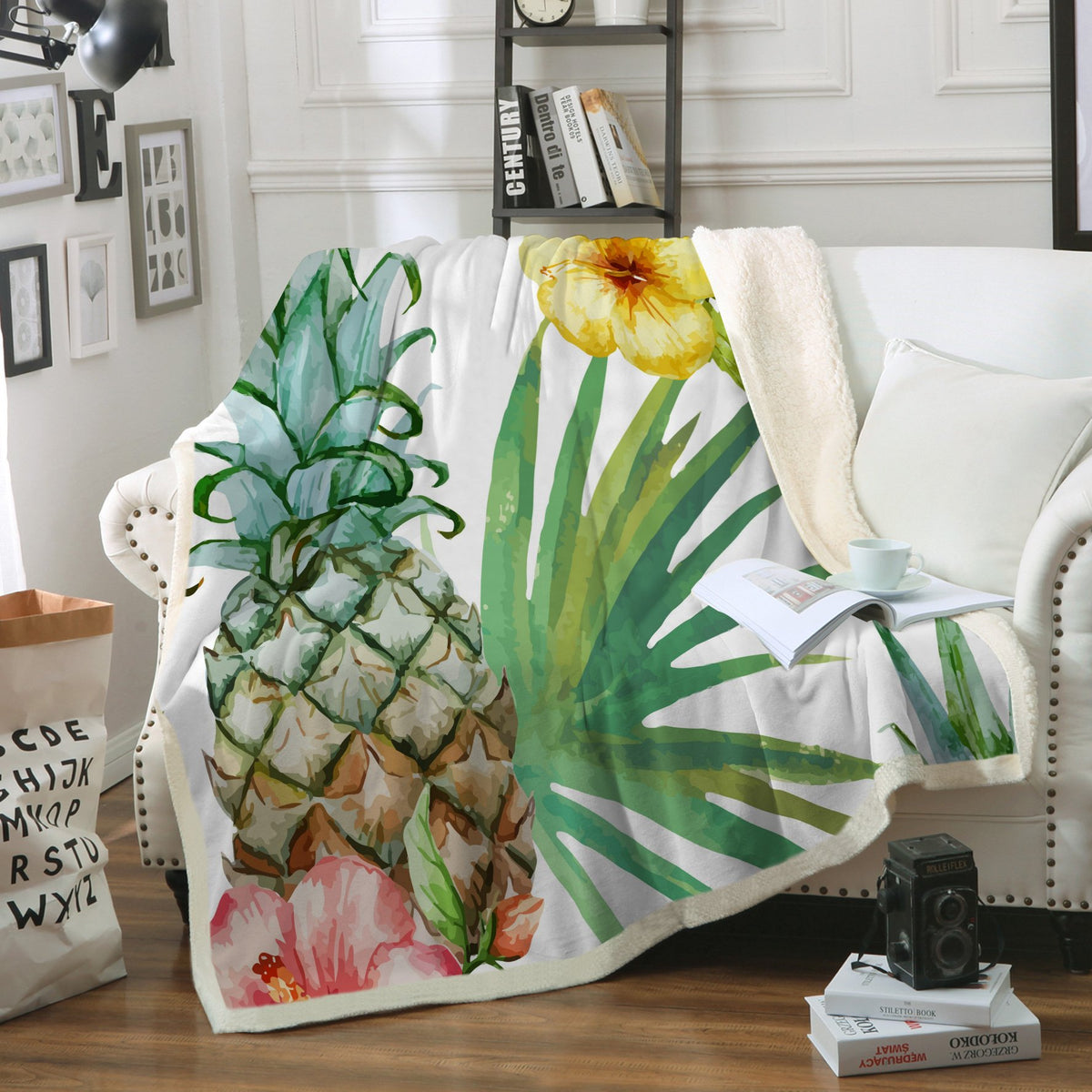 Tropical Weekend Soft Sherpa Blanket