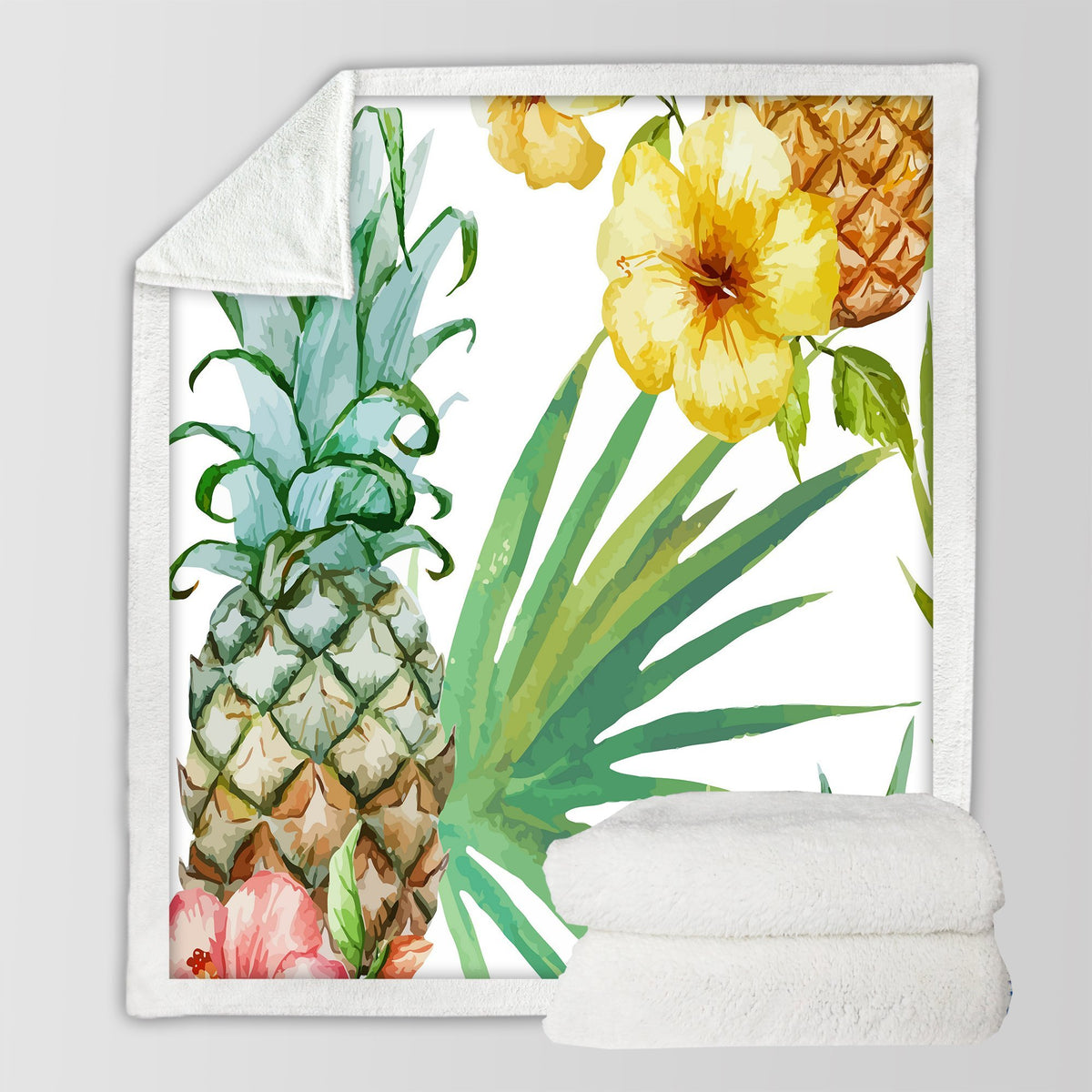 Tropical Weekend Soft Sherpa Blanket